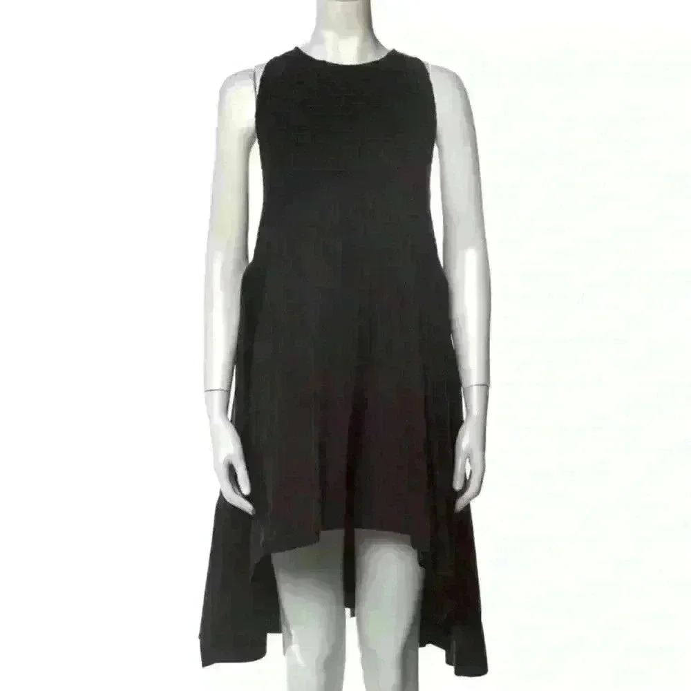 Elliatt Black Asymmetrical High-Low Dress | Minimalist Cocktail Dress
